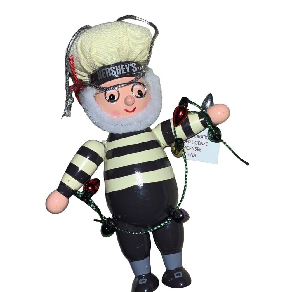 Hershey’s  Kurt S. Adler Christmas Ornament ELF With String of Lights 2004